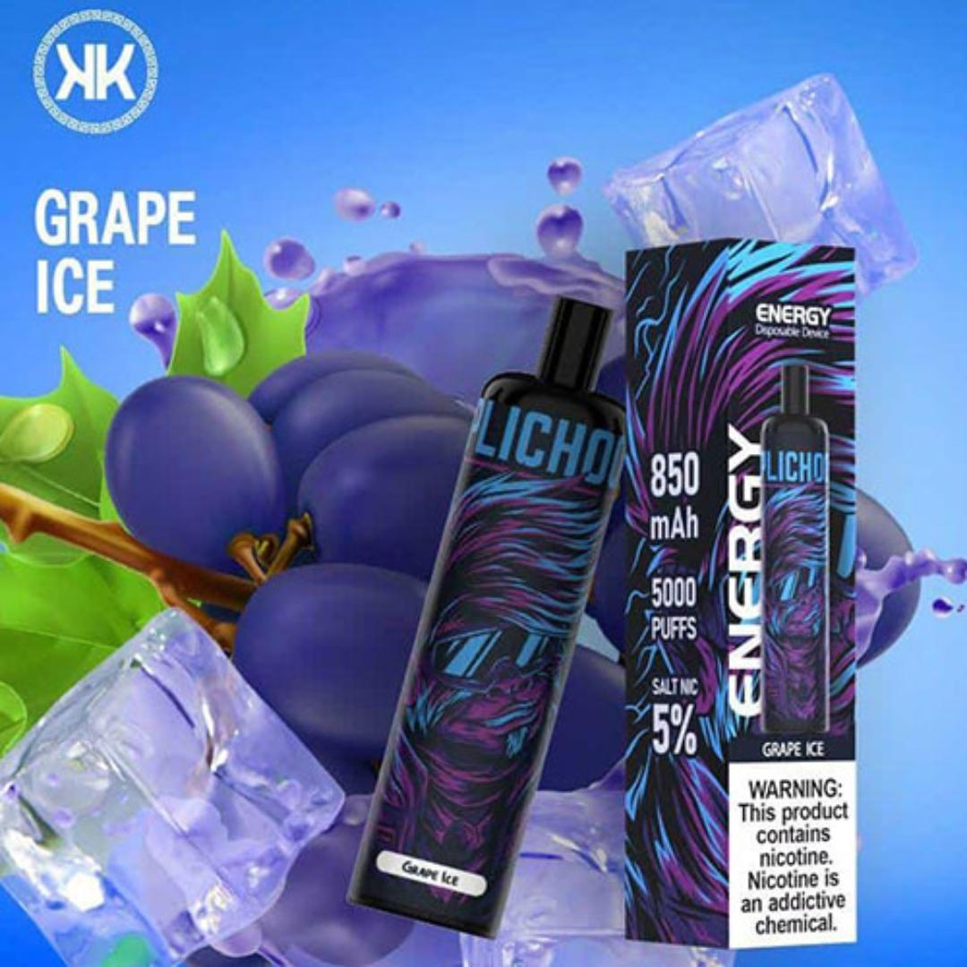 Energy disposable 5000 puffs - Grape Ice