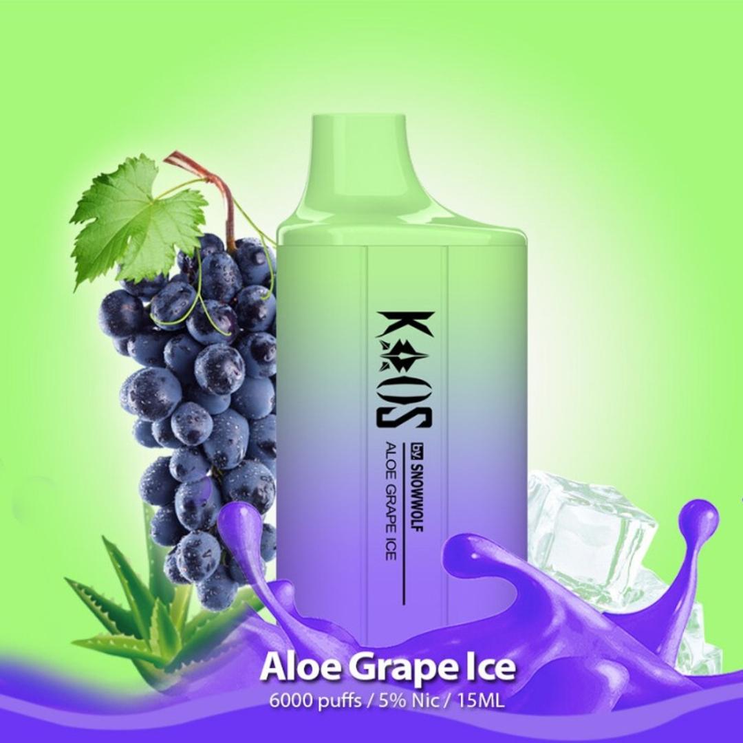 Snowwolf Kaos 6000 puffs - Aloe Grape Ice