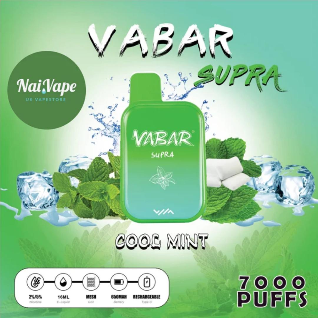 Vabar supra disposable vape 7000 - COOL MINT